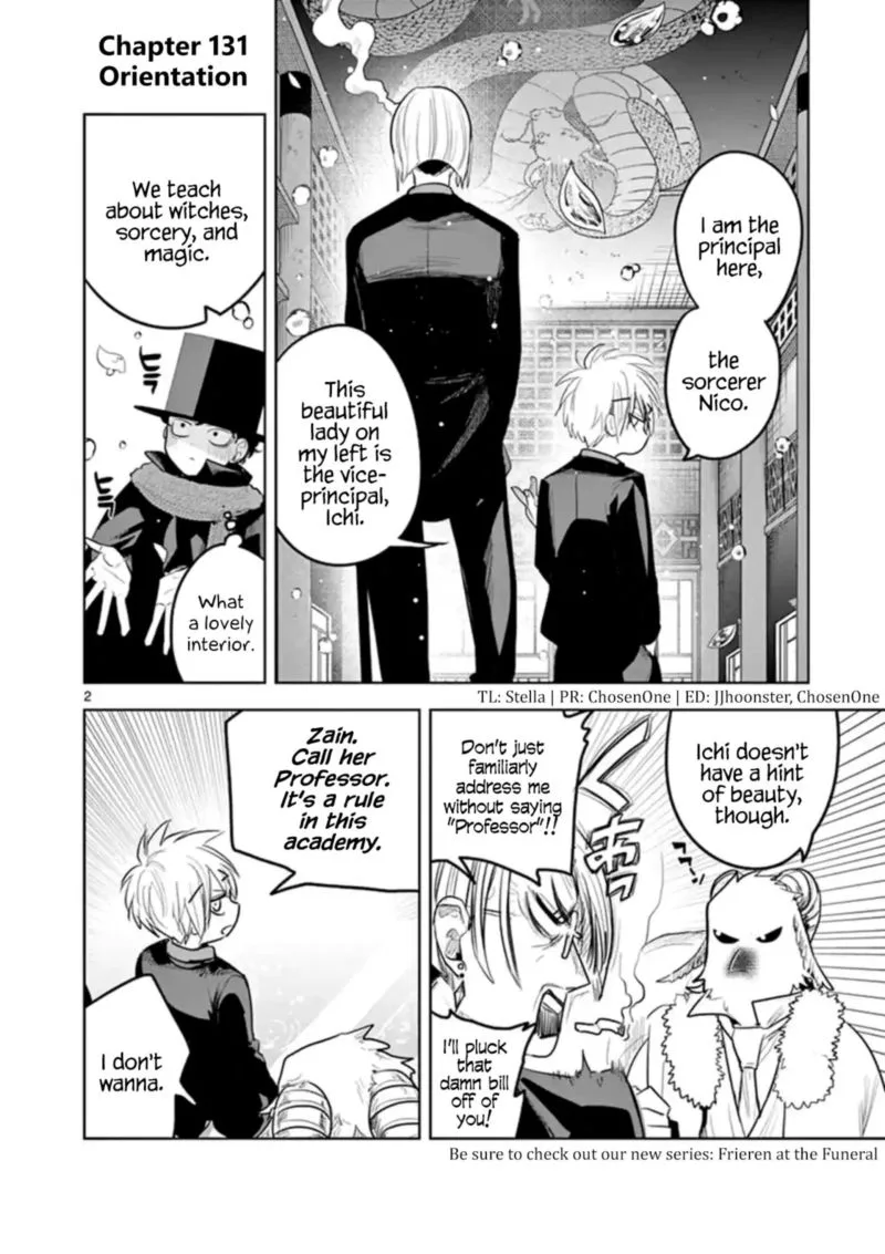 Shinigami Bocchan to Kuro Maid Chapter 131 page 2
