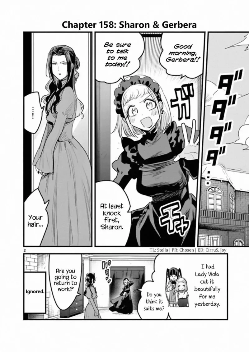 Shinigami Bocchan to Kuro Maid Chapter 158 page 2