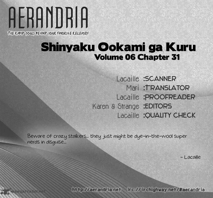 Shinyaku Ookami ga Kuru Chapter 31 page 2