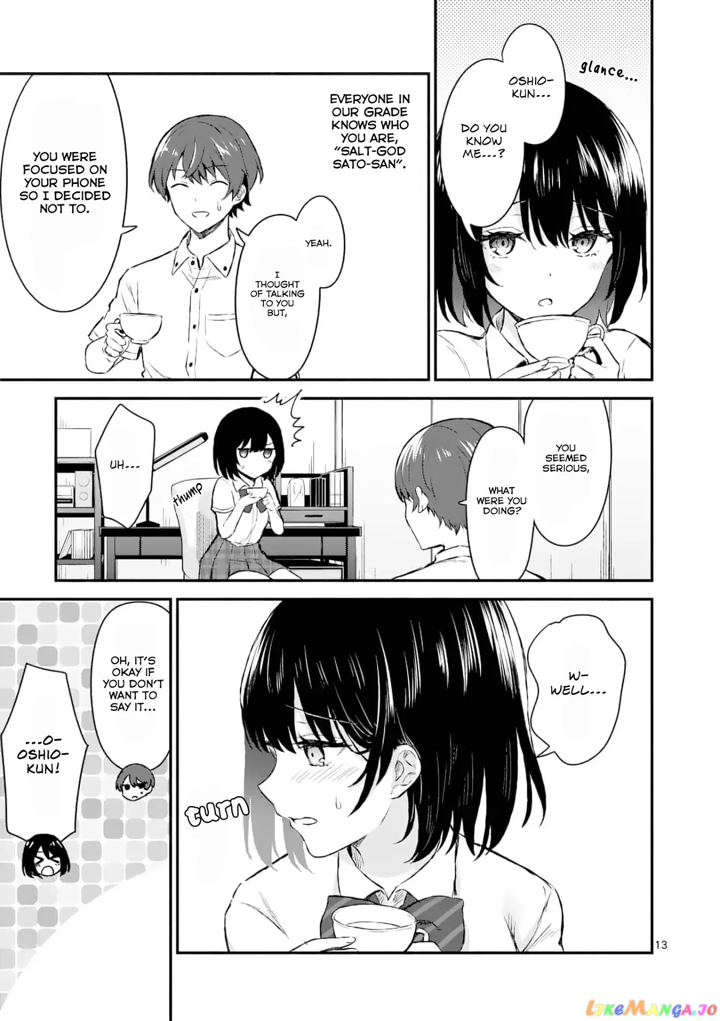 Shiotaiou no Sato-san ga Ore ni dake Amai Chapter 1 page 12