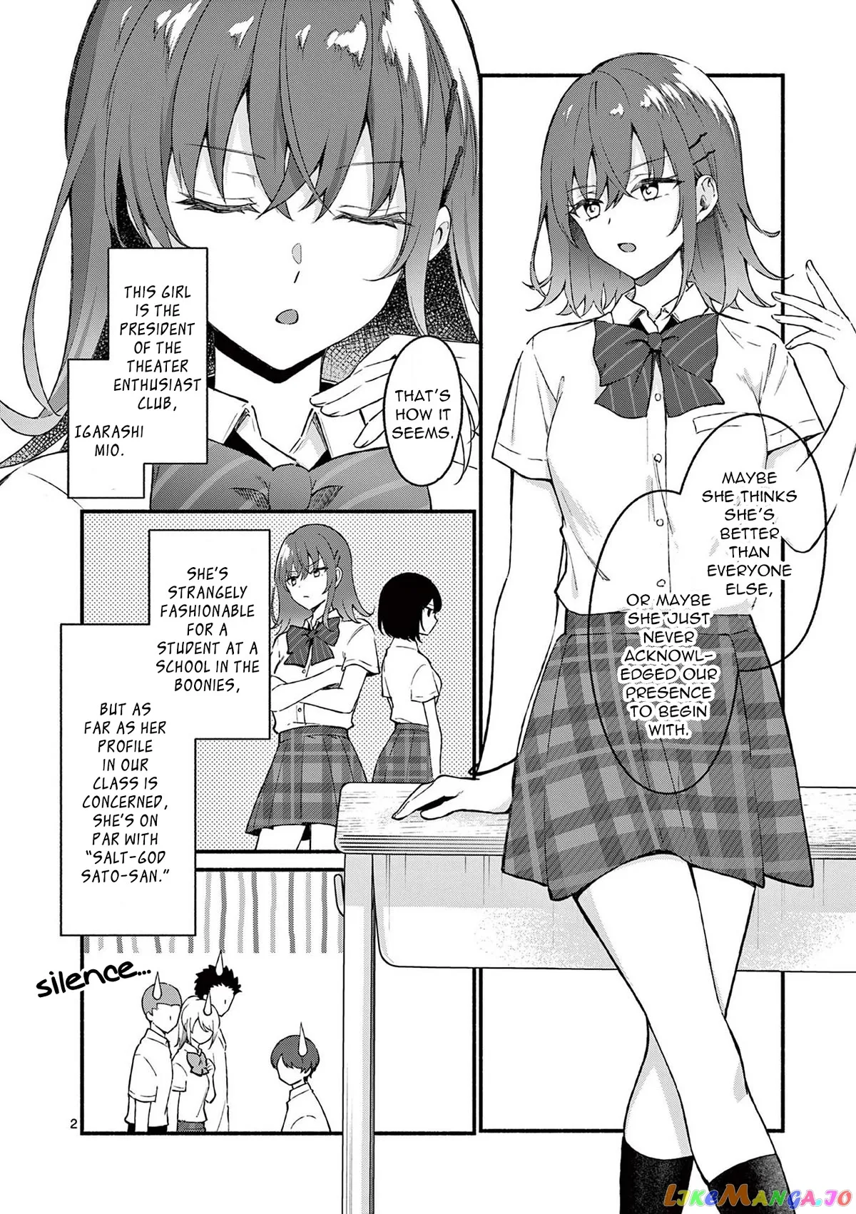Shiotaiou no Sato-san ga Ore ni dake Amai Chapter 47 page 2