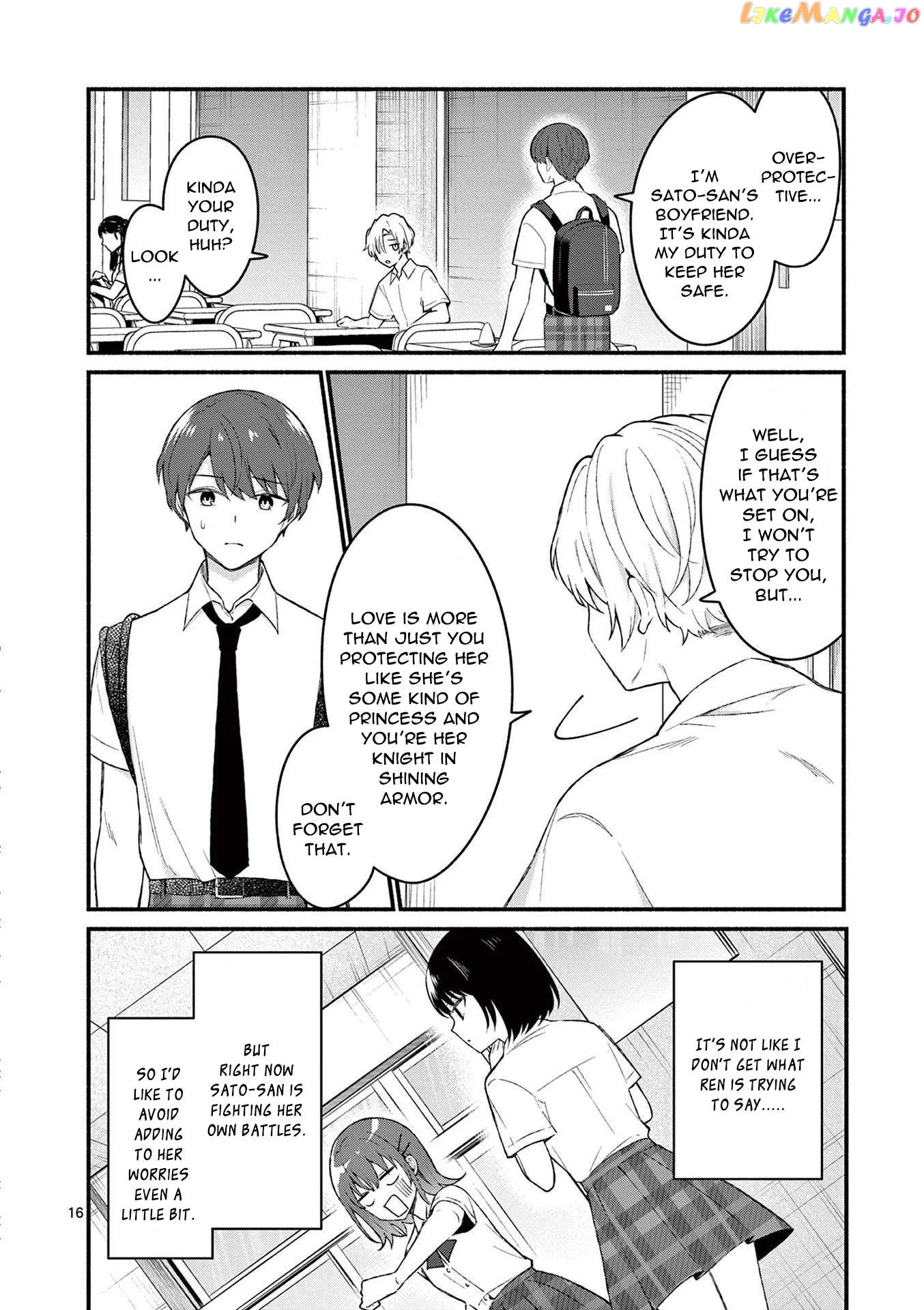 Shiotaiou no Sato-san ga Ore ni dake Amai Chapter 55 page 16