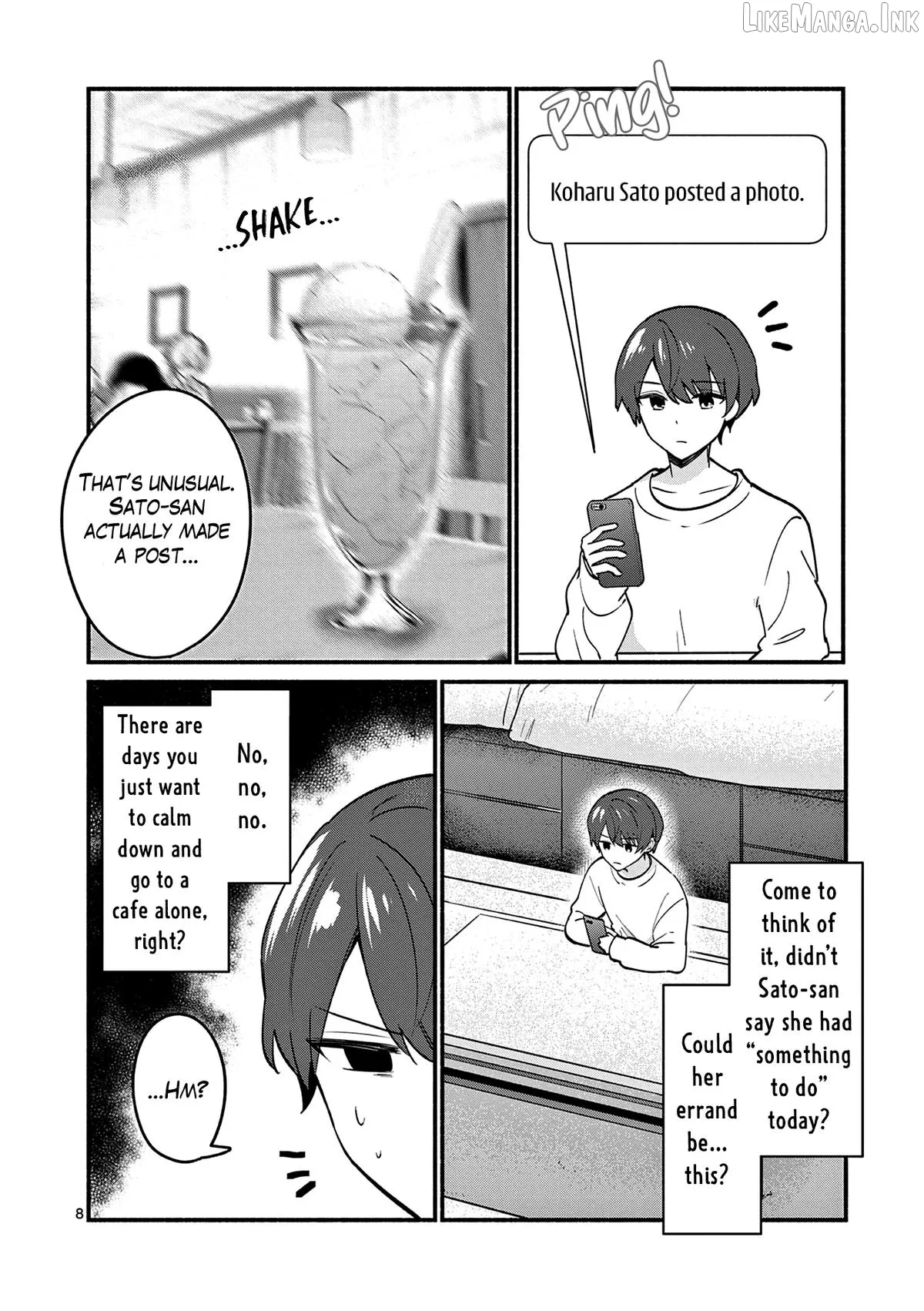 Shiotaiou no Sato-san ga Ore ni dake Amai Chapter 87 page 8