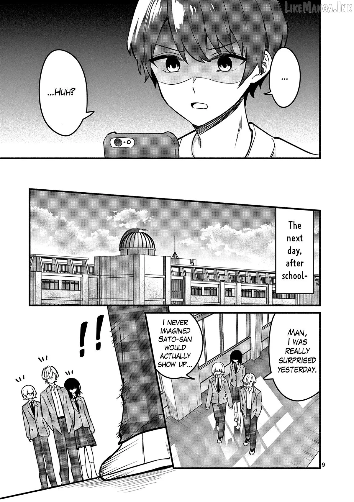 Shiotaiou no Sato-san ga Ore ni dake Amai Chapter 87 page 9