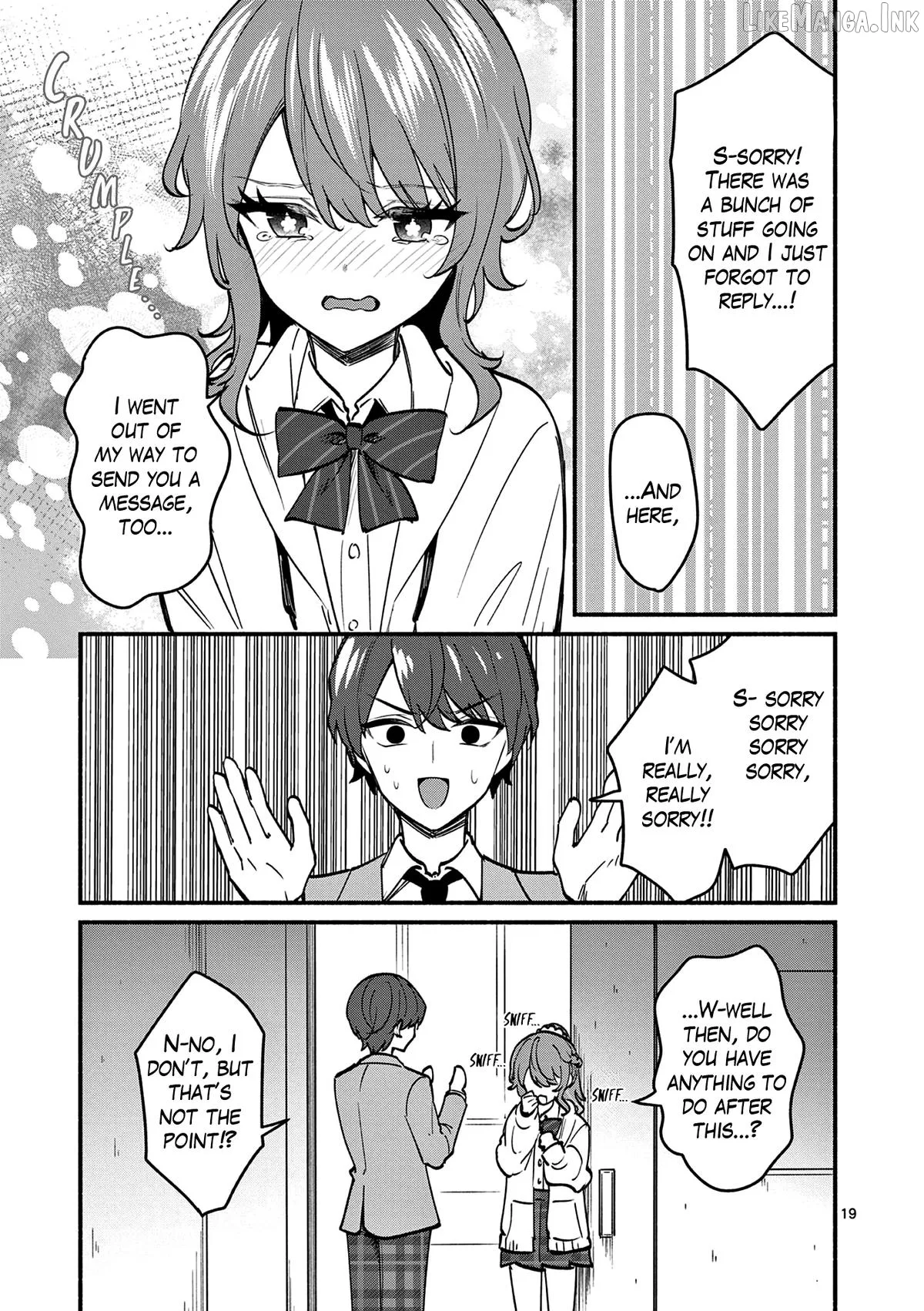 Shiotaiou no Sato-san ga Ore ni dake Amai Chapter 87 page 19