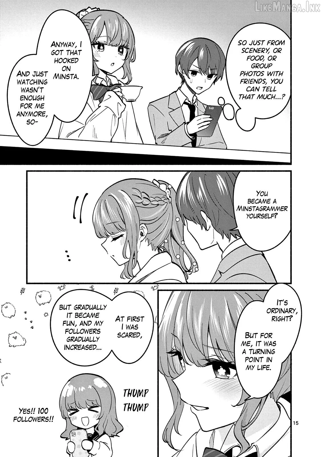 Shiotaiou no Sato-san ga Ore ni dake Amai Chapter 88 page 15