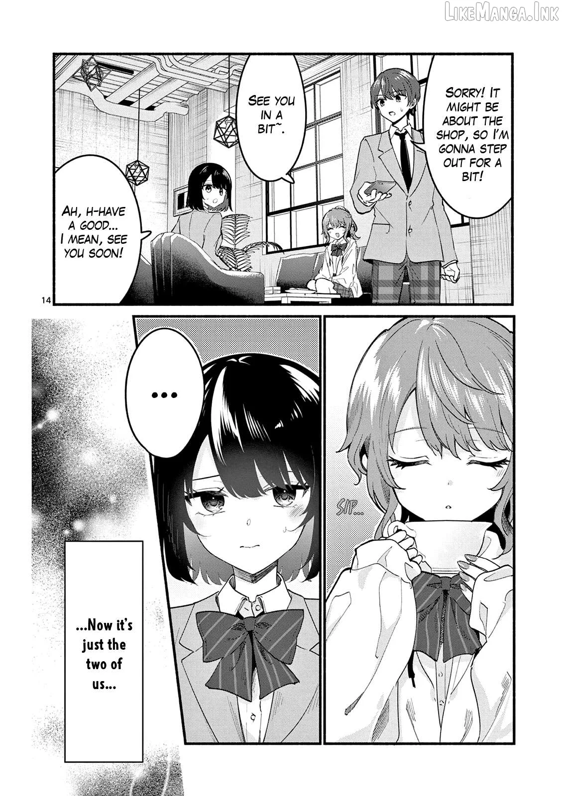 Shiotaiou no Sato-san ga Ore ni dake Amai Chapter 90 page 14