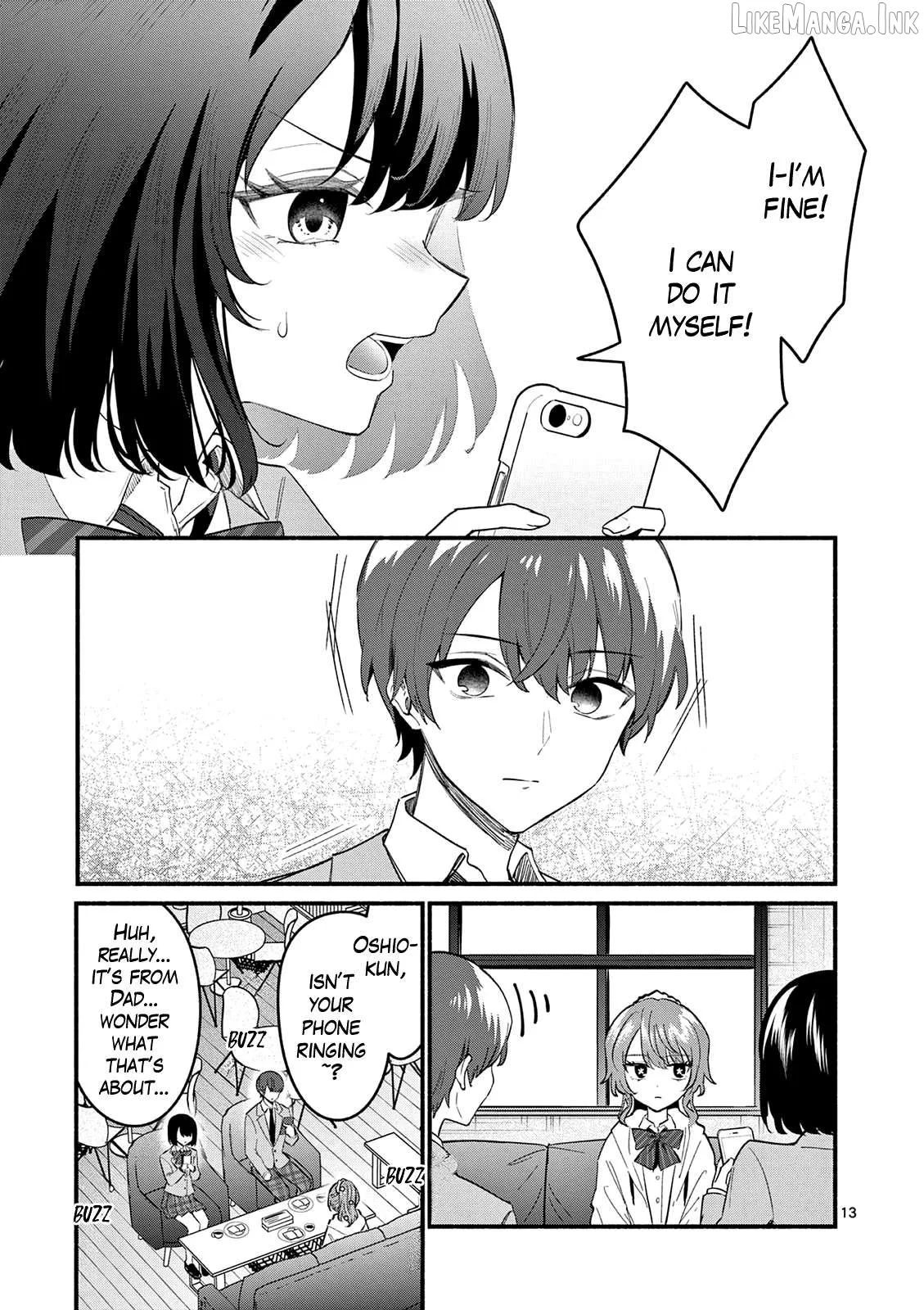 Shiotaiou no Sato-san ga Ore ni dake Amai Chapter 90 page 13