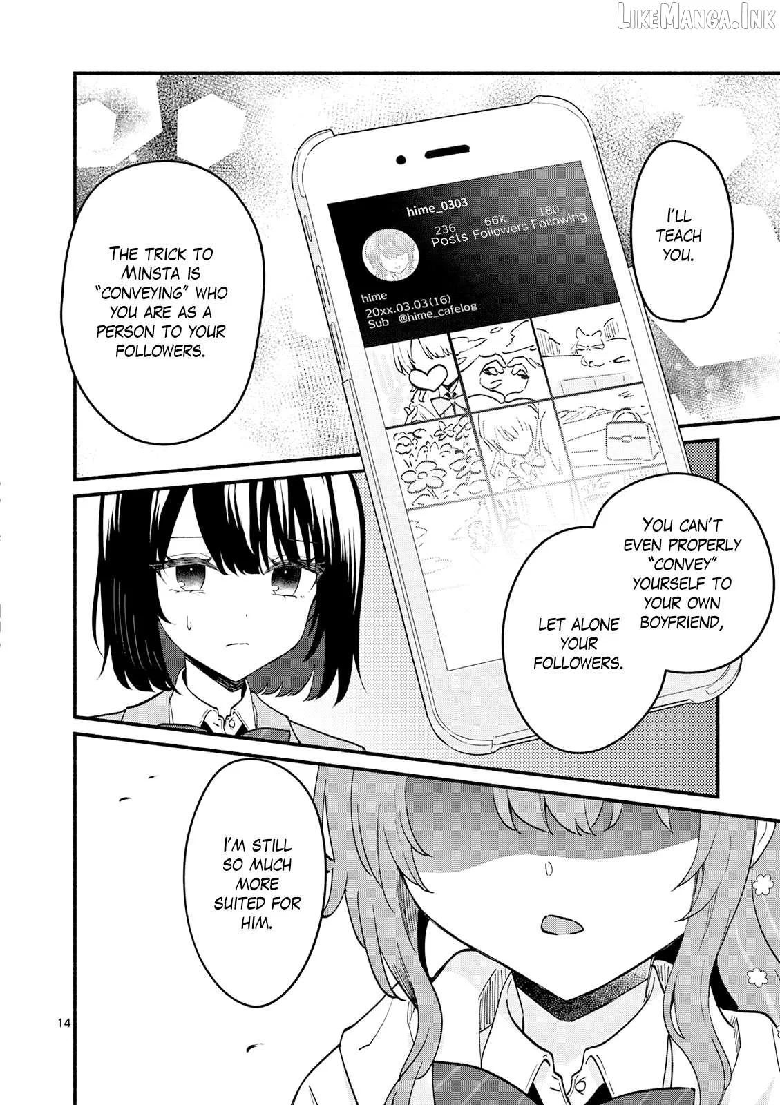 Shiotaiou no Sato-san ga Ore ni dake Amai Chapter 91 page 14
