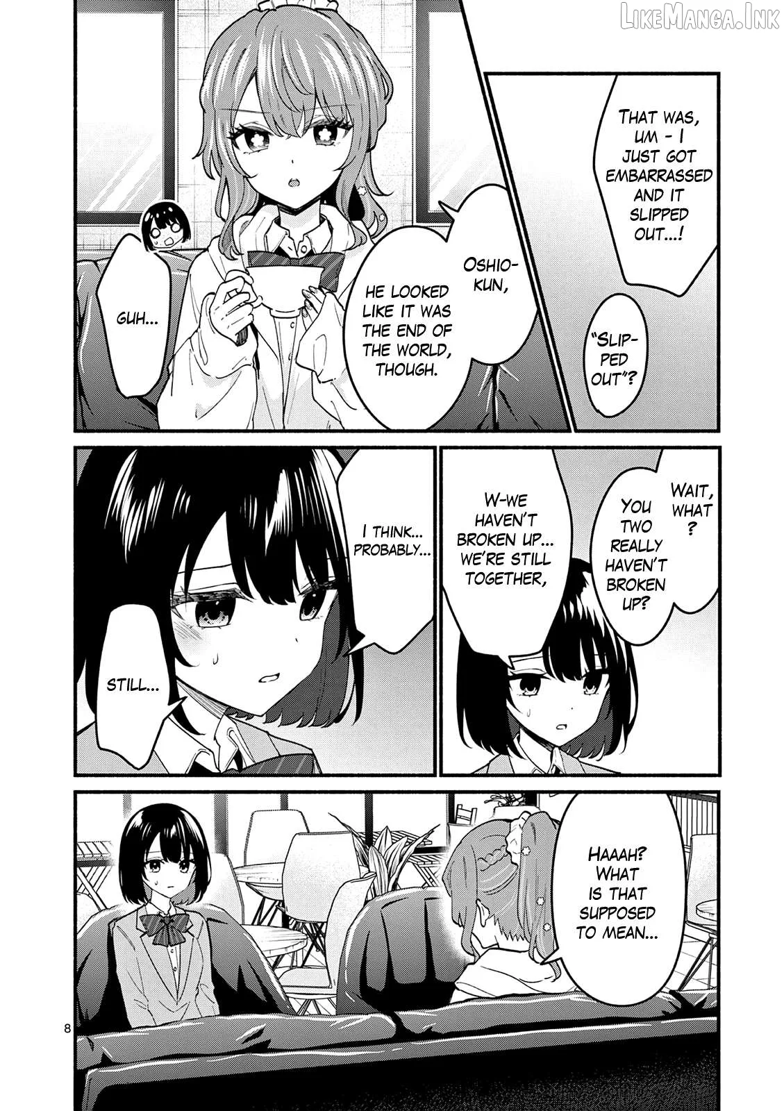 Shiotaiou no Sato-san ga Ore ni dake Amai Chapter 91 page 8