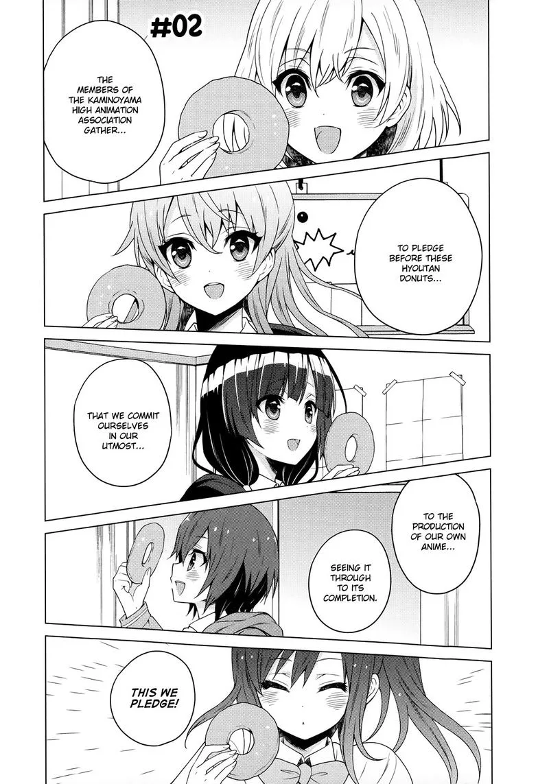Shirobako: Ueyama Koukou Animation Doukoukai Chapter 2 page 1