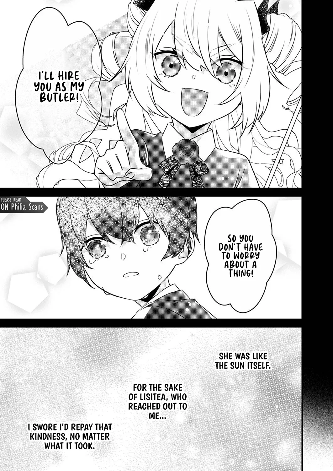 Shitsuji Desu ga Nanika? ~Osananajimi no Power Harassment Koujo to Zetsuen Shitara, Ringoku no Himawari Oujo ni Hirowareta node Kono Mi wo Sasagemasu~ Chapter 1 page 6