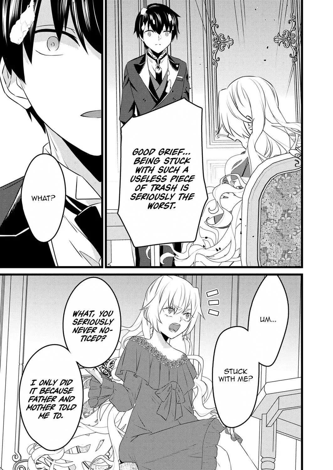 Shitsuji Desu ga Nanika? ~Osananajimi no Power Harassment Koujo to Zetsuen Shitara, Ringoku no Himawari Oujo ni Hirowareta node Kono Mi wo Sasagemasu~ Chapter 1 page 8
