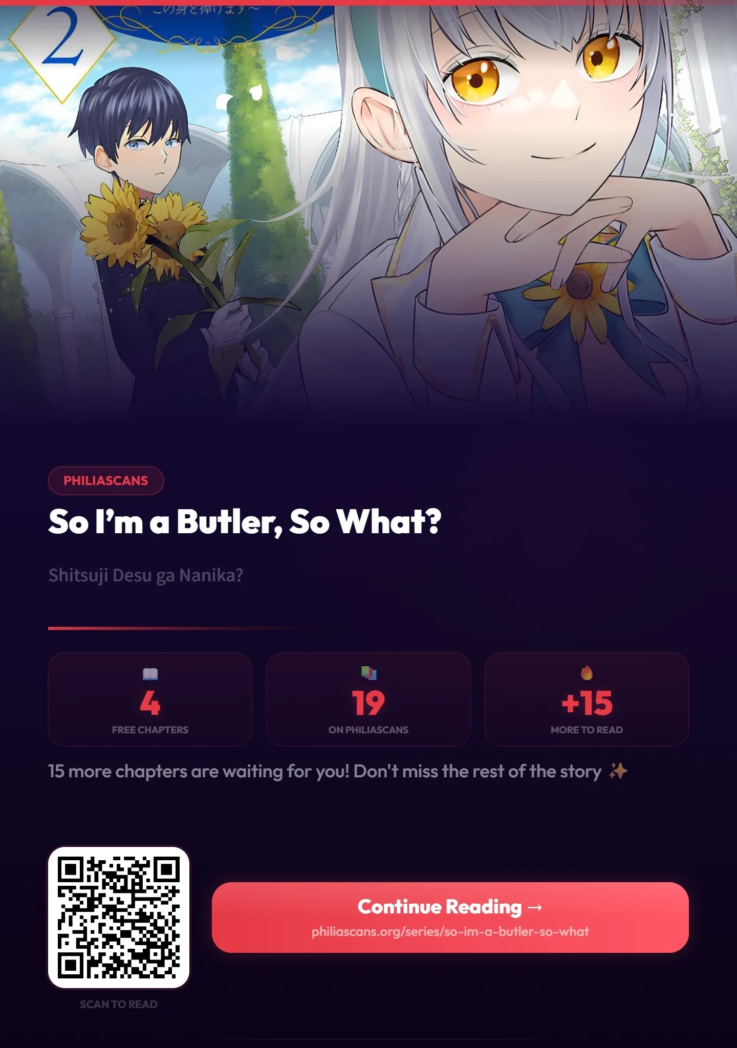 Shitsuji Desu ga Nanika? ~Osananajimi no Power Harassment Koujo to Zetsuen Shitara, Ringoku no Himawari Oujo ni Hirowareta node Kono Mi wo Sasagemasu~ Chapter 4 page 2