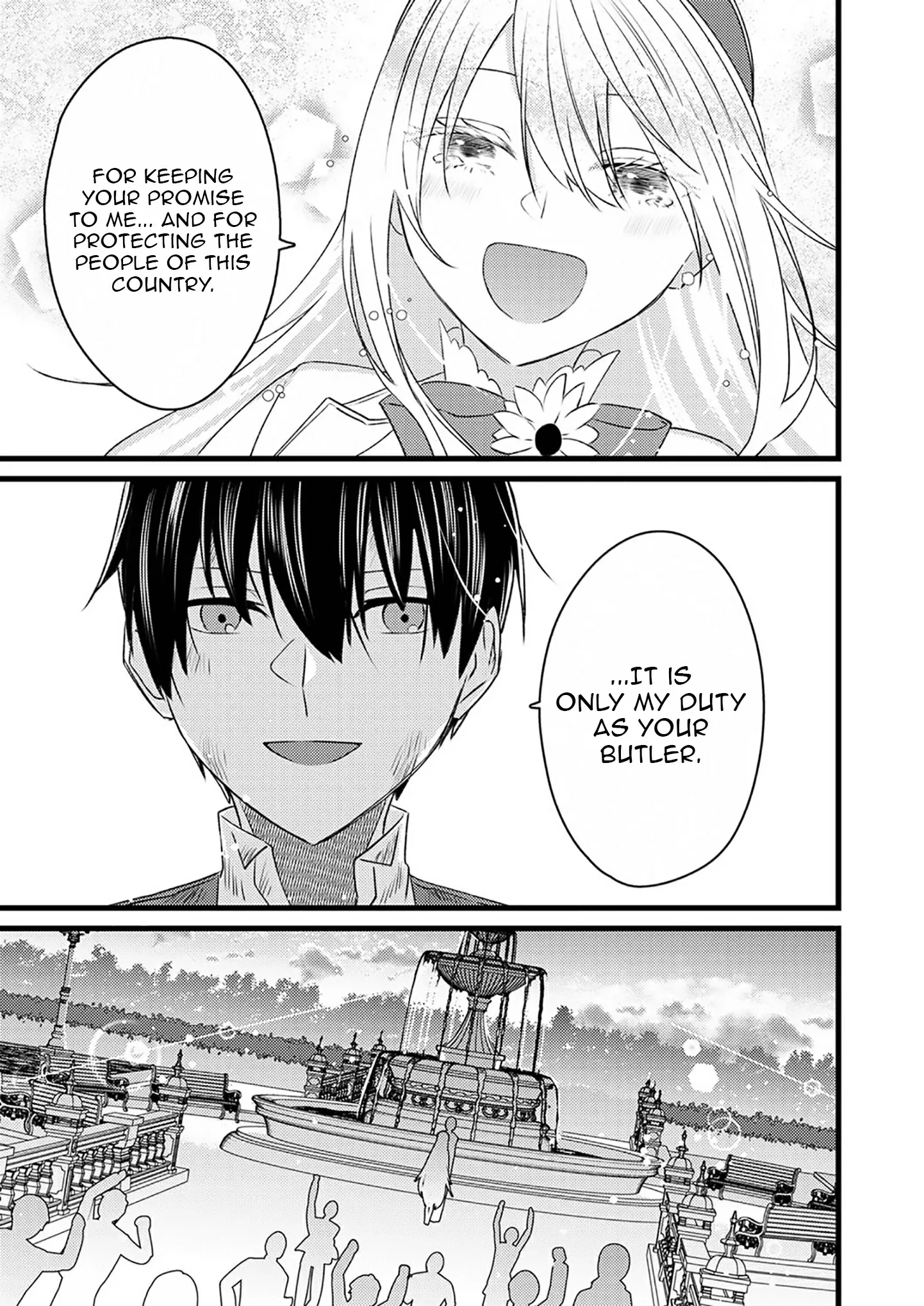 Shitsuji Desu ga Nanika? ~Osananajimi no Power Harassment Koujo to Zetsuen Shitara, Ringoku no Himawari Oujo ni Hirowareta node Kono Mi wo Sasagemasu~ Chapter 4 page 28