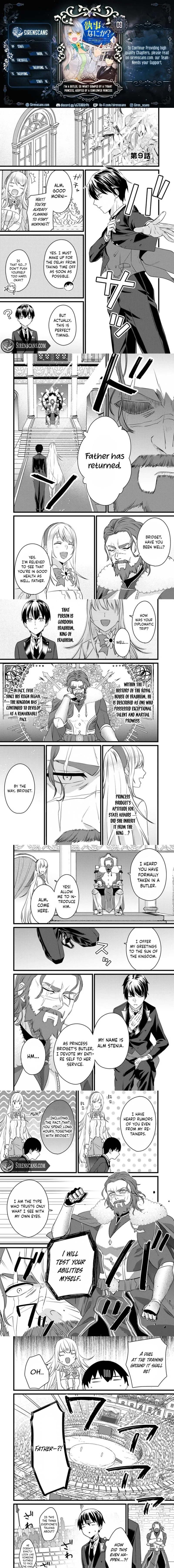 Shitsuji Desu ga Nanika? ~Osananajimi no Power Harassment Koujo to Zetsuen Shitara, Ringoku no Himawari Oujo ni Hirowareta node Kono Mi wo Sasagemasu~ Chapter 9 page 1