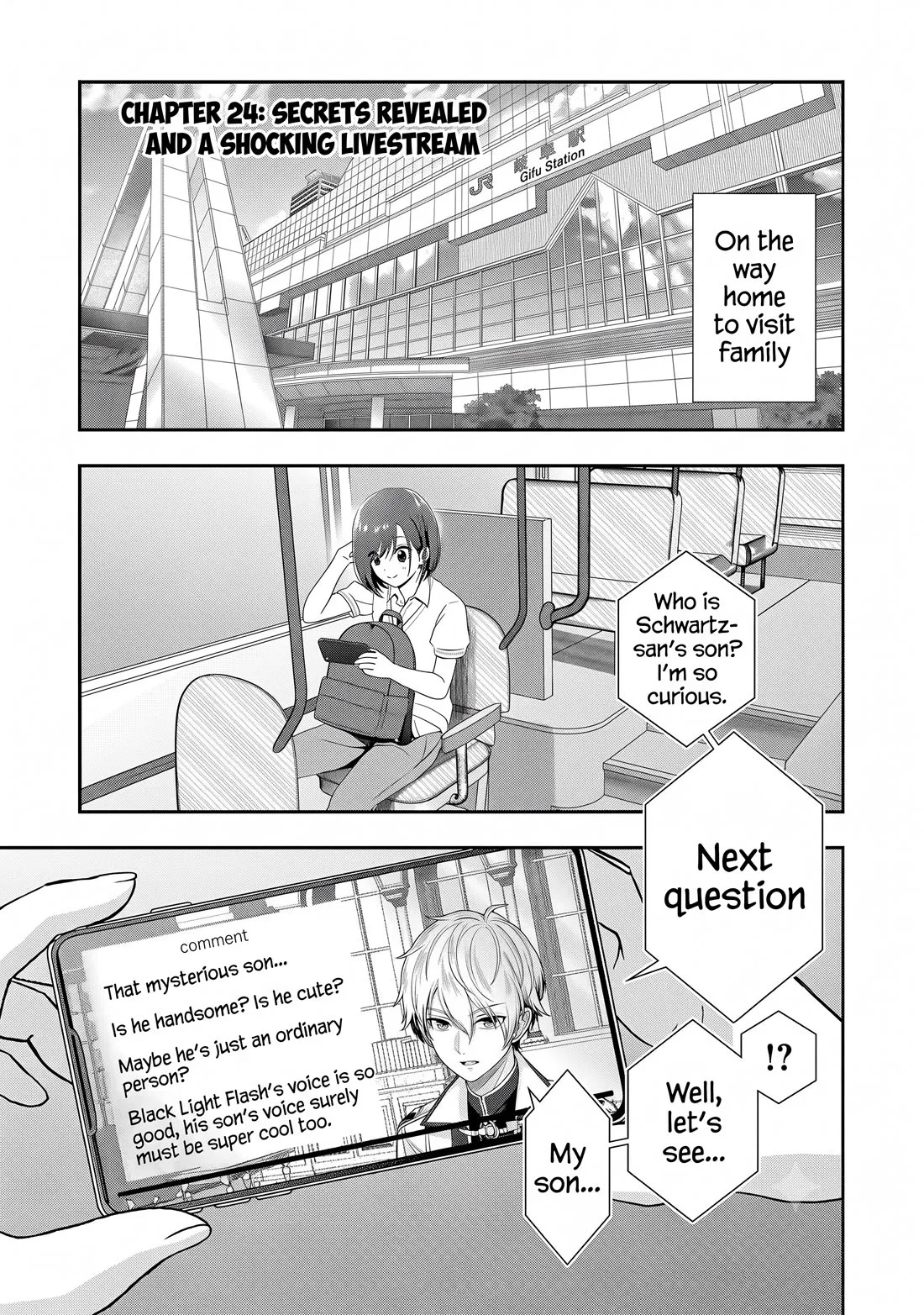 Shitsurenshita node Vtuber Hajimetara Toshiue no Onee-san ni Motemashita Chapter 24 page 1