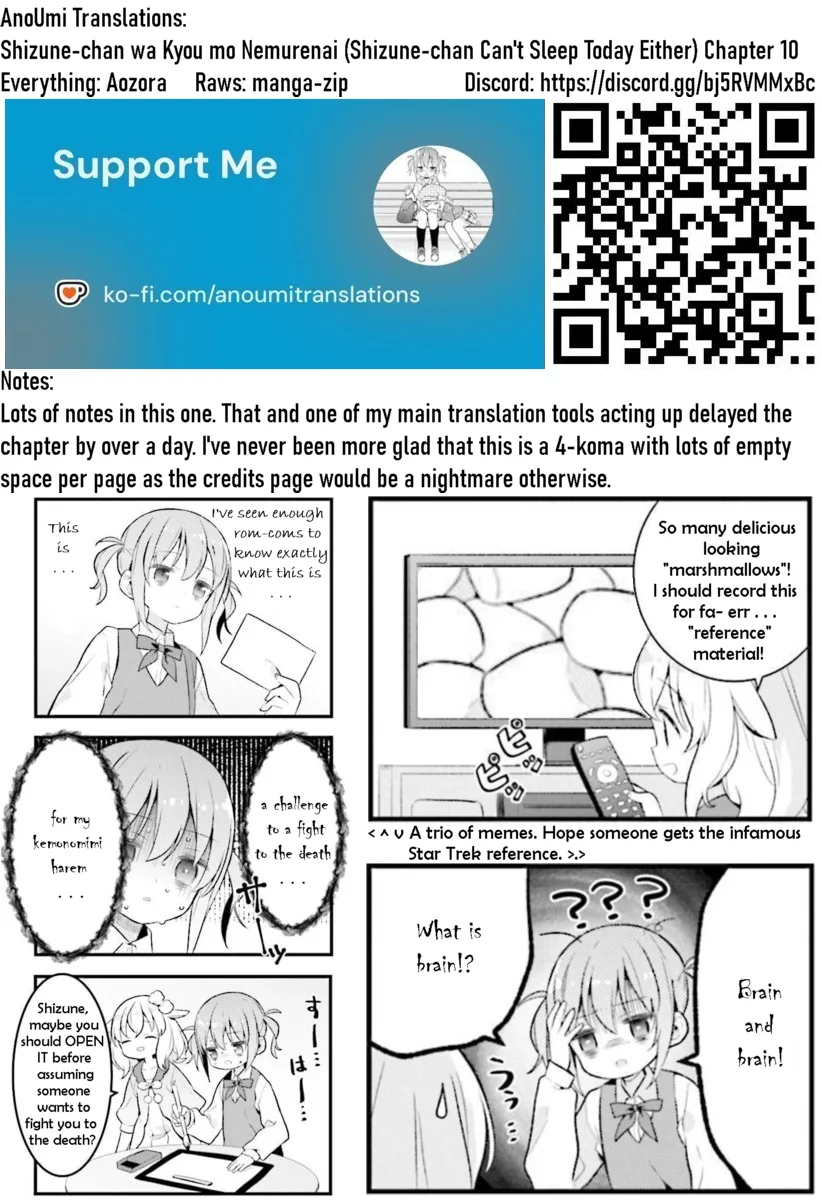 Shizune-chan can't sleep today either Chapter 10 page 9