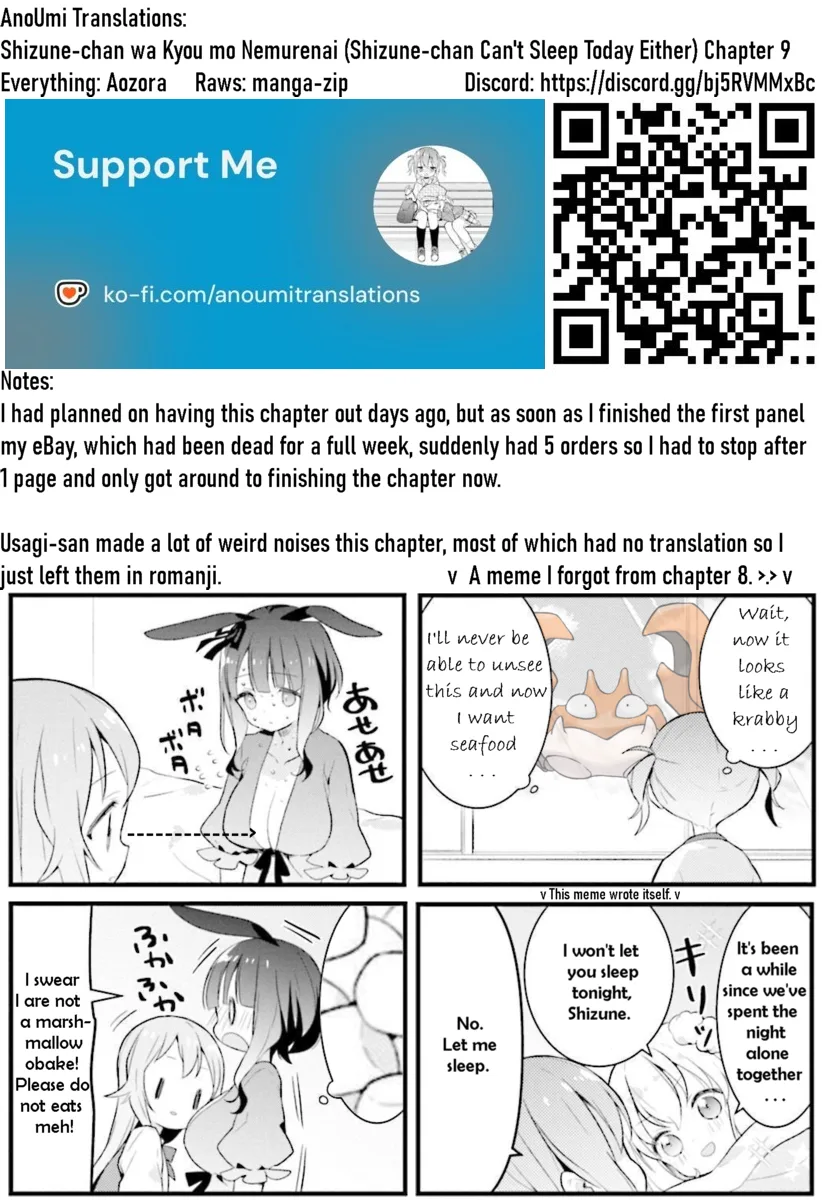 Shizune-chan can't sleep today either Chapter 9 page 9