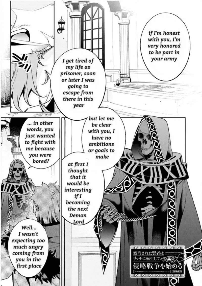 Shokei Sareta Kenja wa Lich ni Tensei Shite Shinryaku Sensou o Hajimeru Chapter 10 page 1
