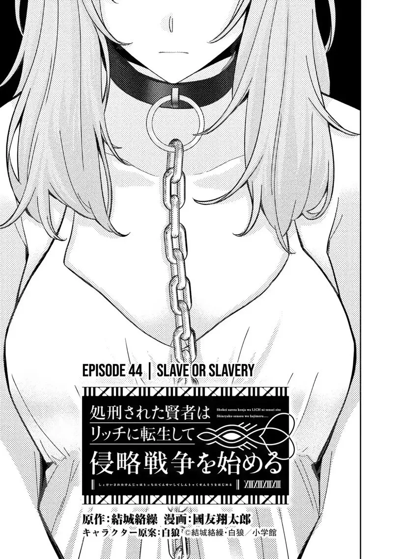 Shokei Sareta Kenja wa Lich ni Tensei Shite Shinryaku Sensou o Hajimeru Chapter 44 page 4