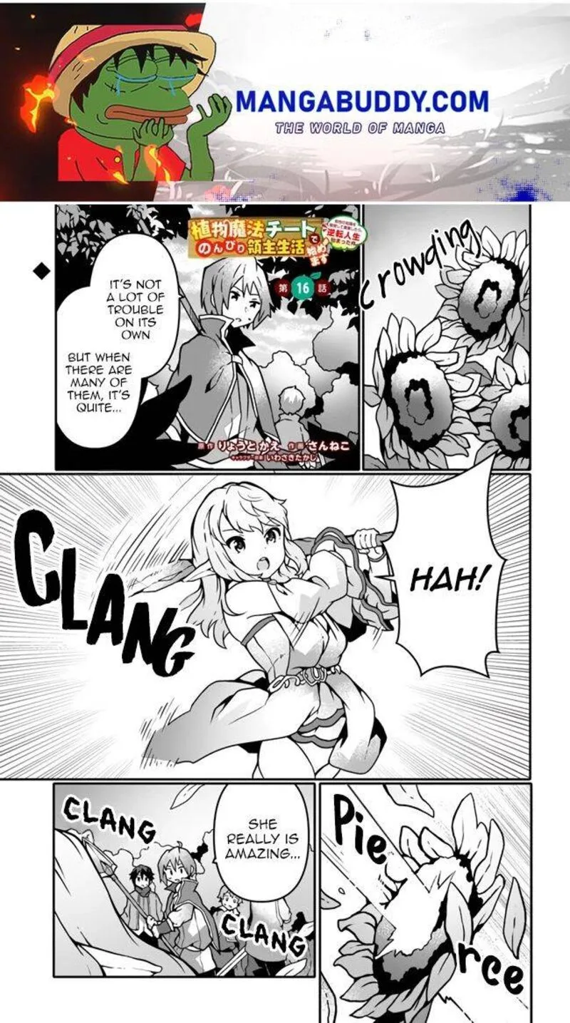 Shokubutsu Mahou Cheat de Nonbiri Ryoushu Seikatsu Hajimemasu: Zense no Chishiki o Kushi Shite Nougyou Shitara, Gyakuten Jinsei Hajimatta Ken Chapter 16 page 1
