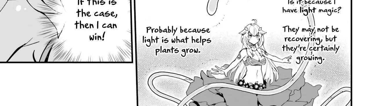 Shokubutsu Monster Musume Nikki ~Seijo datta Watashi ga Uragirareta Hate ni Aruraune ni Tensei Shite Shimatta node, kore kara wa Kougousei wo Shinagara Shizuka ni Shokubutsu Life wo Sugoshimasu~ Chapter 1.1 page 30