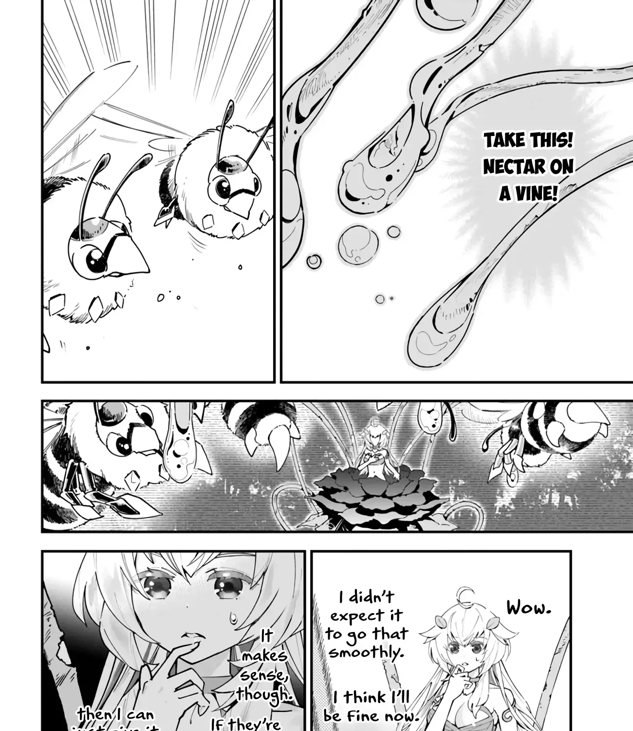 Shokubutsu Monster Musume Nikki ~Seijo datta Watashi ga Uragirareta Hate ni Aruraune ni Tensei Shite Shimatta node, kore kara wa Kougousei wo Shinagara Shizuka ni Shokubutsu Life wo Sugoshimasu~ Chapter 1.1 page 47