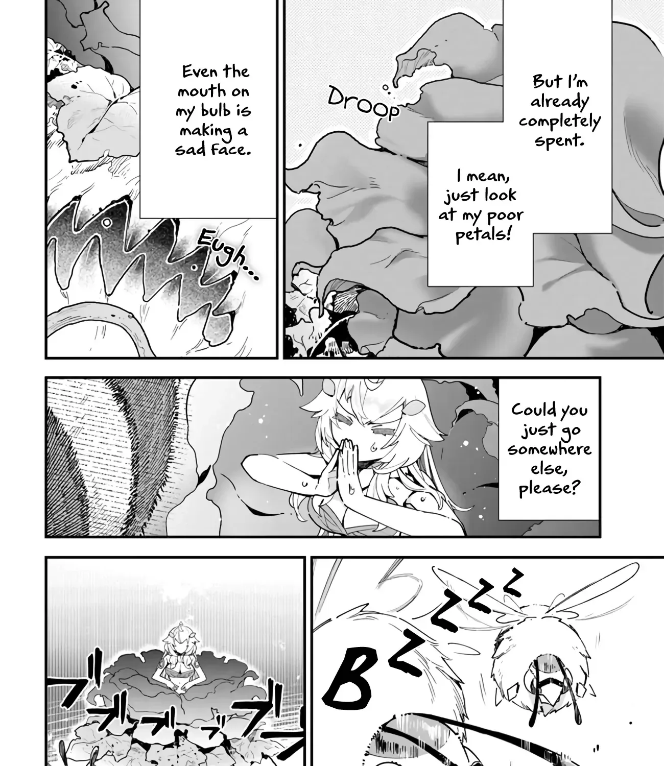 Shokubutsu Monster Musume Nikki ~Seijo datta Watashi ga Uragirareta Hate ni Aruraune ni Tensei Shite Shimatta node, kore kara wa Kougousei wo Shinagara Shizuka ni Shokubutsu Life wo Sugoshimasu~ Chapter 1.1 page 55