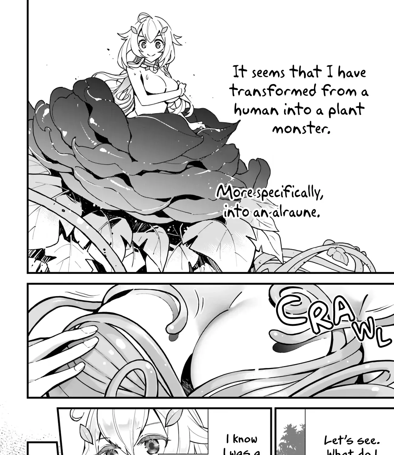 Shokubutsu Monster Musume Nikki ~Seijo datta Watashi ga Uragirareta Hate ni Aruraune ni Tensei Shite Shimatta node, kore kara wa Kougousei wo Shinagara Shizuka ni Shokubutsu Life wo Sugoshimasu~ Chapter 1 page 13