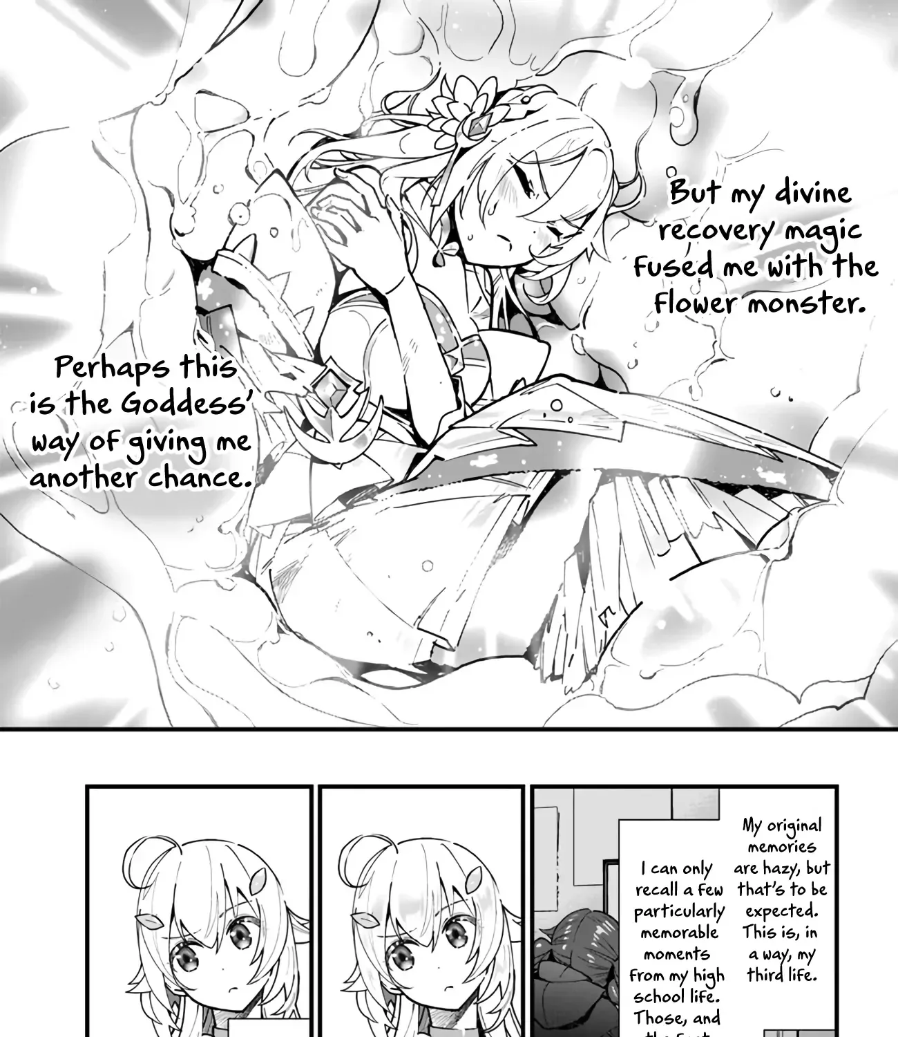 Shokubutsu Monster Musume Nikki ~Seijo datta Watashi ga Uragirareta Hate ni Aruraune ni Tensei Shite Shimatta node, kore kara wa Kougousei wo Shinagara Shizuka ni Shokubutsu Life wo Sugoshimasu~ Chapter 1 page 19