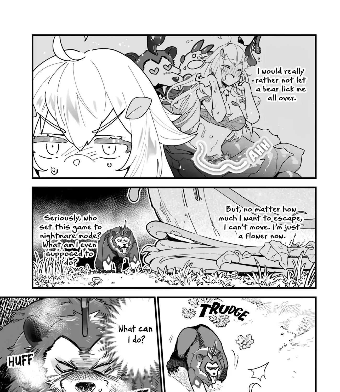 Shokubutsu Monster Musume Nikki ~Seijo datta Watashi ga Uragirareta Hate ni Aruraune ni Tensei Shite Shimatta node, kore kara wa Kougousei wo Shinagara Shizuka ni Shokubutsu Life wo Sugoshimasu~ Chapter 1 page 31