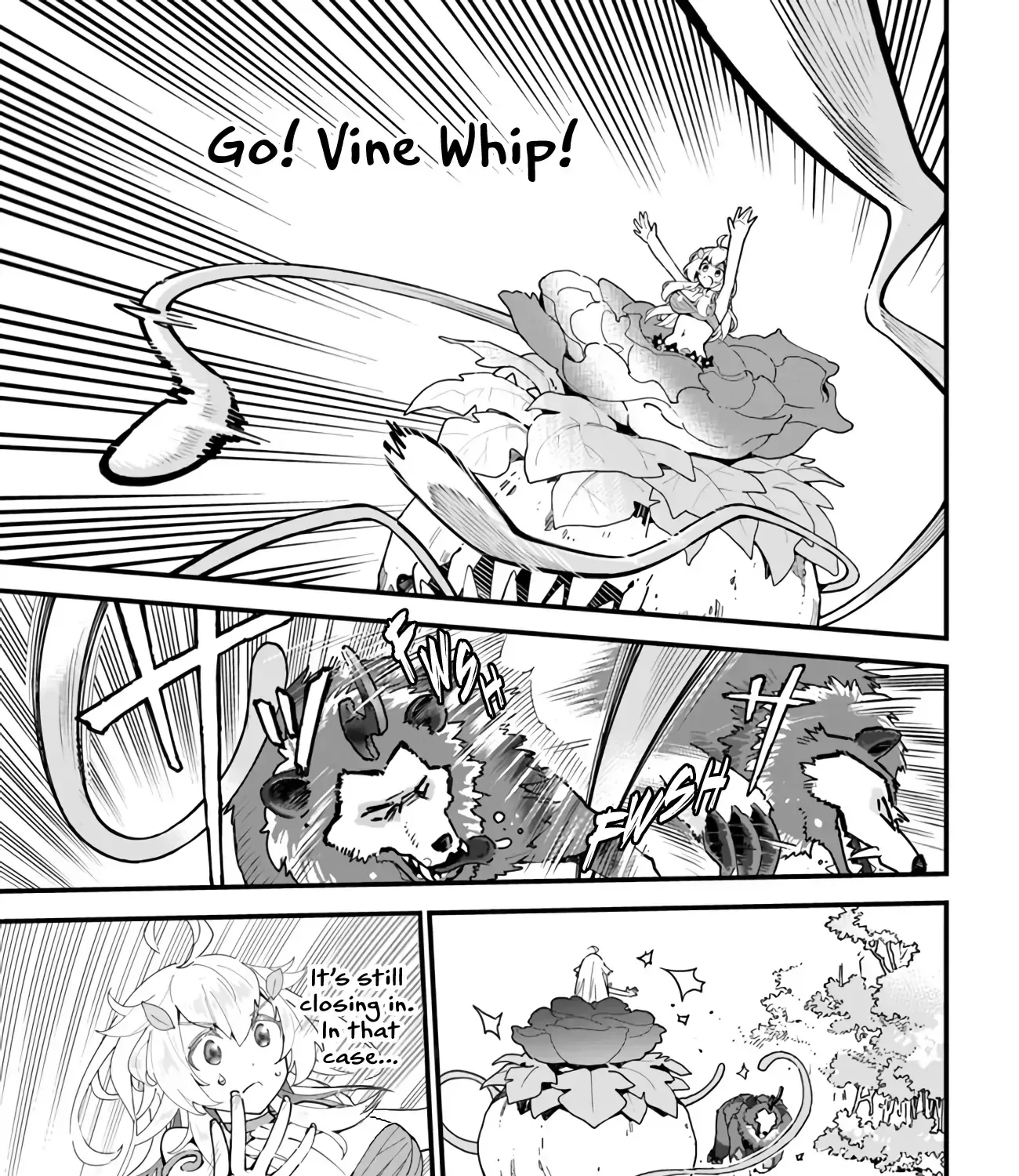 Shokubutsu Monster Musume Nikki ~Seijo datta Watashi ga Uragirareta Hate ni Aruraune ni Tensei Shite Shimatta node, kore kara wa Kougousei wo Shinagara Shizuka ni Shokubutsu Life wo Sugoshimasu~ Chapter 1 page 35
