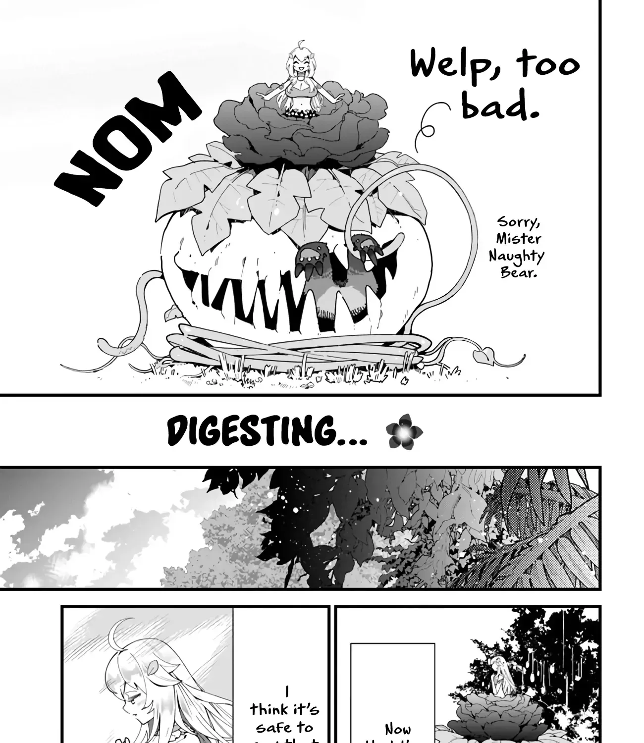Shokubutsu Monster Musume Nikki ~Seijo datta Watashi ga Uragirareta Hate ni Aruraune ni Tensei Shite Shimatta node, kore kara wa Kougousei wo Shinagara Shizuka ni Shokubutsu Life wo Sugoshimasu~ Chapter 1 page 51