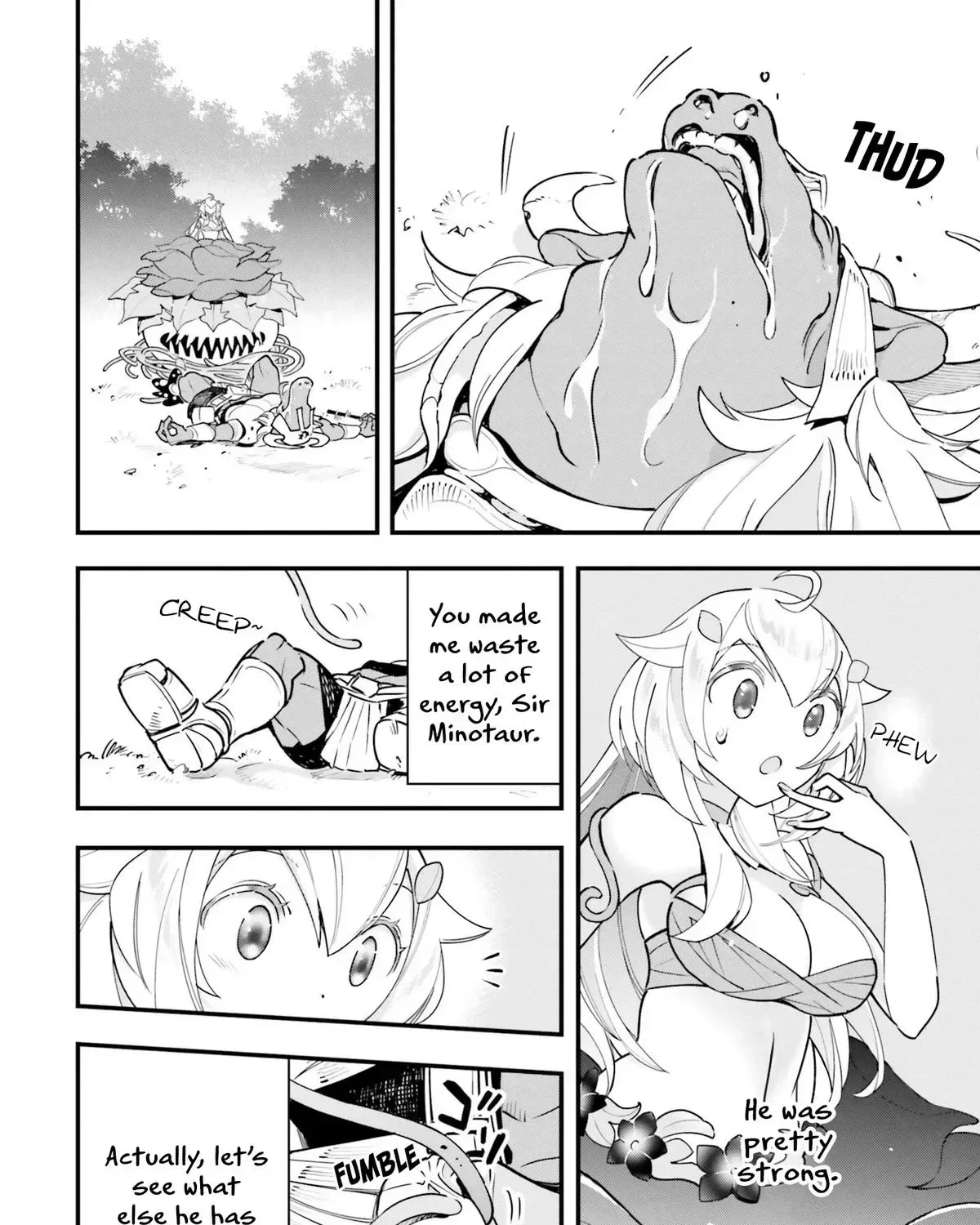 Shokubutsu Monster Musume Nikki ~Seijo datta Watashi ga Uragirareta Hate ni Aruraune ni Tensei Shite Shimatta node, kore kara wa Kougousei wo Shinagara Shizuka ni Shokubutsu Life wo Sugoshimasu~ Chapter 10 page 39