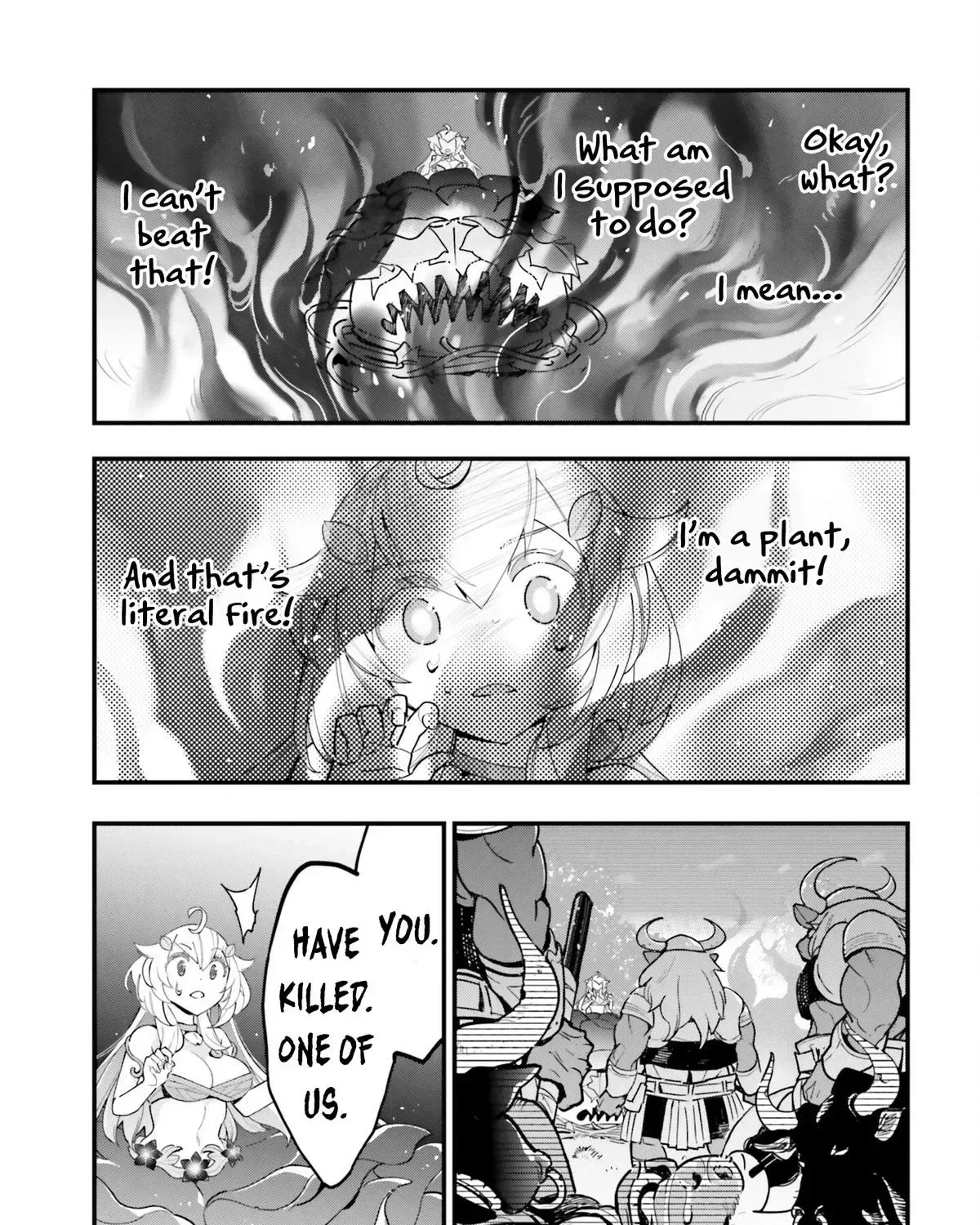 Shokubutsu Monster Musume Nikki ~Seijo datta Watashi ga Uragirareta Hate ni Aruraune ni Tensei Shite Shimatta node, kore kara wa Kougousei wo Shinagara Shizuka ni Shokubutsu Life wo Sugoshimasu~ Chapter 10 page 49