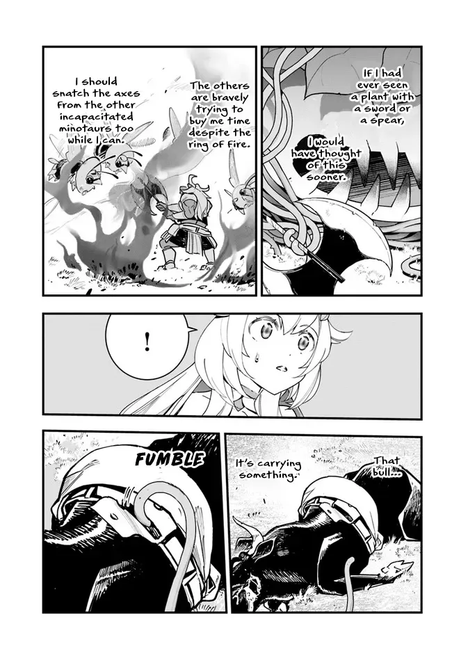Shokubutsu Monster Musume Nikki ~Seijo datta Watashi ga Uragirareta Hate ni Aruraune ni Tensei Shite Shimatta node, kore kara wa Kougousei wo Shinagara Shizuka ni Shokubutsu Life wo Sugoshimasu~ Chapter 11 page 22