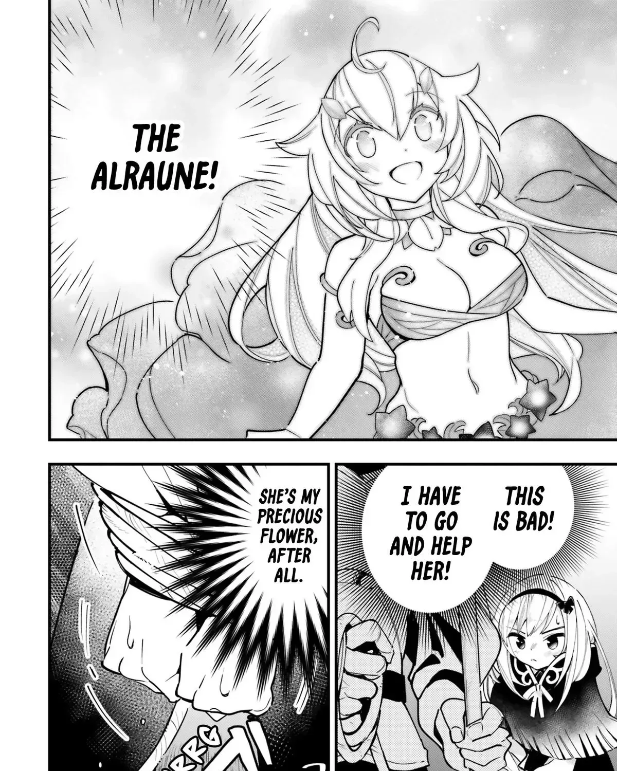 Shokubutsu Monster Musume Nikki ~Seijo datta Watashi ga Uragirareta Hate ni Aruraune ni Tensei Shite Shimatta node, kore kara wa Kougousei wo Shinagara Shizuka ni Shokubutsu Life wo Sugoshimasu~ Chapter 12 page 43