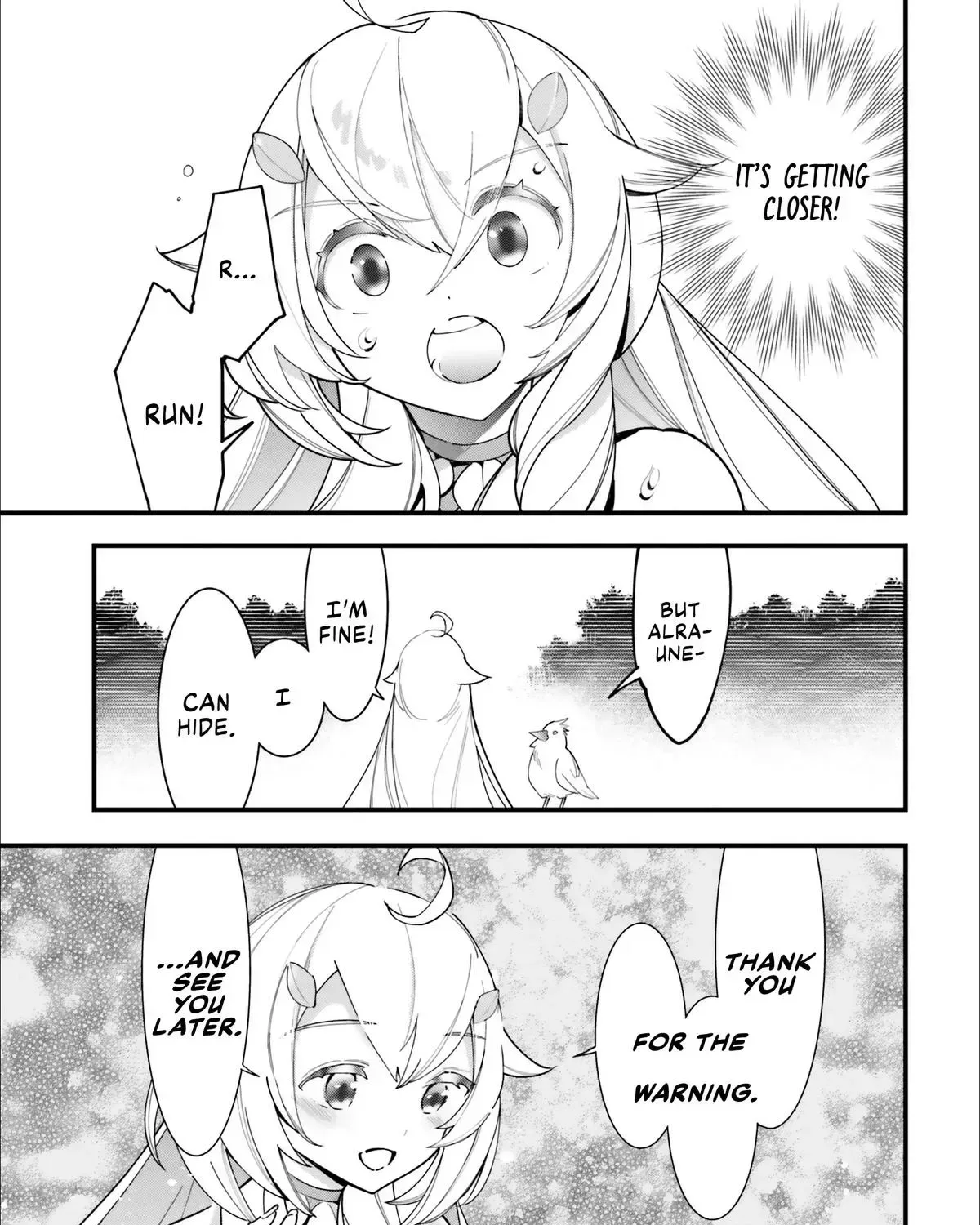 Shokubutsu Monster Musume Nikki ~Seijo datta Watashi ga Uragirareta Hate ni Aruraune ni Tensei Shite Shimatta node, kore kara wa Kougousei wo Shinagara Shizuka ni Shokubutsu Life wo Sugoshimasu~ Chapter 13 page 43