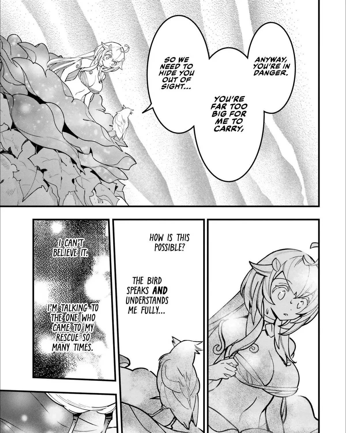 Shokubutsu Monster Musume Nikki ~Seijo datta Watashi ga Uragirareta Hate ni Aruraune ni Tensei Shite Shimatta node, kore kara wa Kougousei wo Shinagara Shizuka ni Shokubutsu Life wo Sugoshimasu~ Chapter 13 page 39