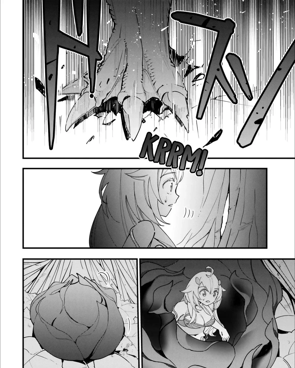 Shokubutsu Monster Musume Nikki ~Seijo datta Watashi ga Uragirareta Hate ni Aruraune ni Tensei Shite Shimatta node, kore kara wa Kougousei wo Shinagara Shizuka ni Shokubutsu Life wo Sugoshimasu~ Chapter 13 page 57