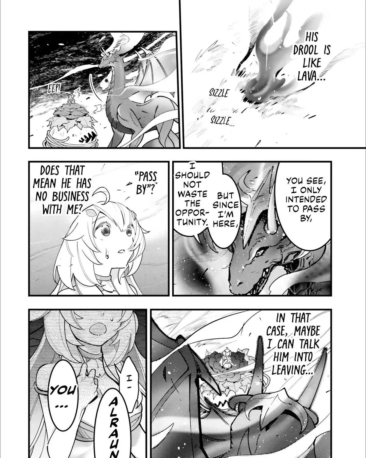 Shokubutsu Monster Musume Nikki ~Seijo datta Watashi ga Uragirareta Hate ni Aruraune ni Tensei Shite Shimatta node, kore kara wa Kougousei wo Shinagara Shizuka ni Shokubutsu Life wo Sugoshimasu~ Chapter 14 page 9