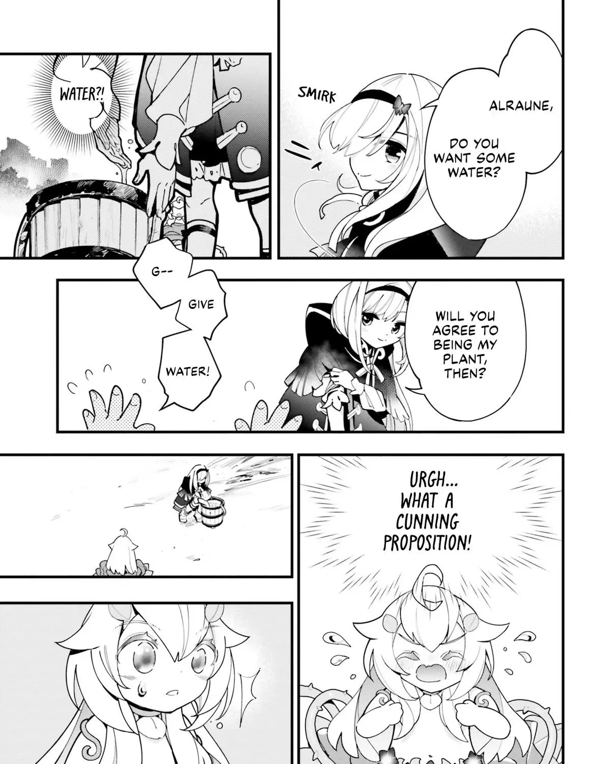 Shokubutsu Monster Musume Nikki ~Seijo datta Watashi ga Uragirareta Hate ni Aruraune ni Tensei Shite Shimatta node, kore kara wa Kougousei wo Shinagara Shizuka ni Shokubutsu Life wo Sugoshimasu~ Chapter 15 page 31