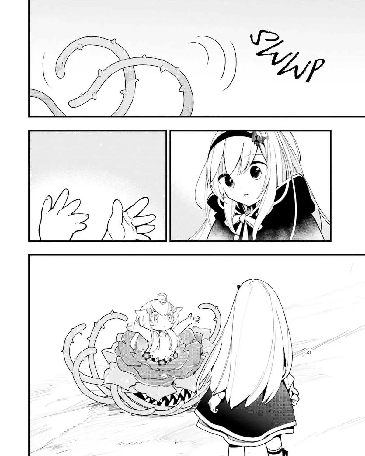 Shokubutsu Monster Musume Nikki ~Seijo datta Watashi ga Uragirareta Hate ni Aruraune ni Tensei Shite Shimatta node, kore kara wa Kougousei wo Shinagara Shizuka ni Shokubutsu Life wo Sugoshimasu~ Chapter 15 page 45