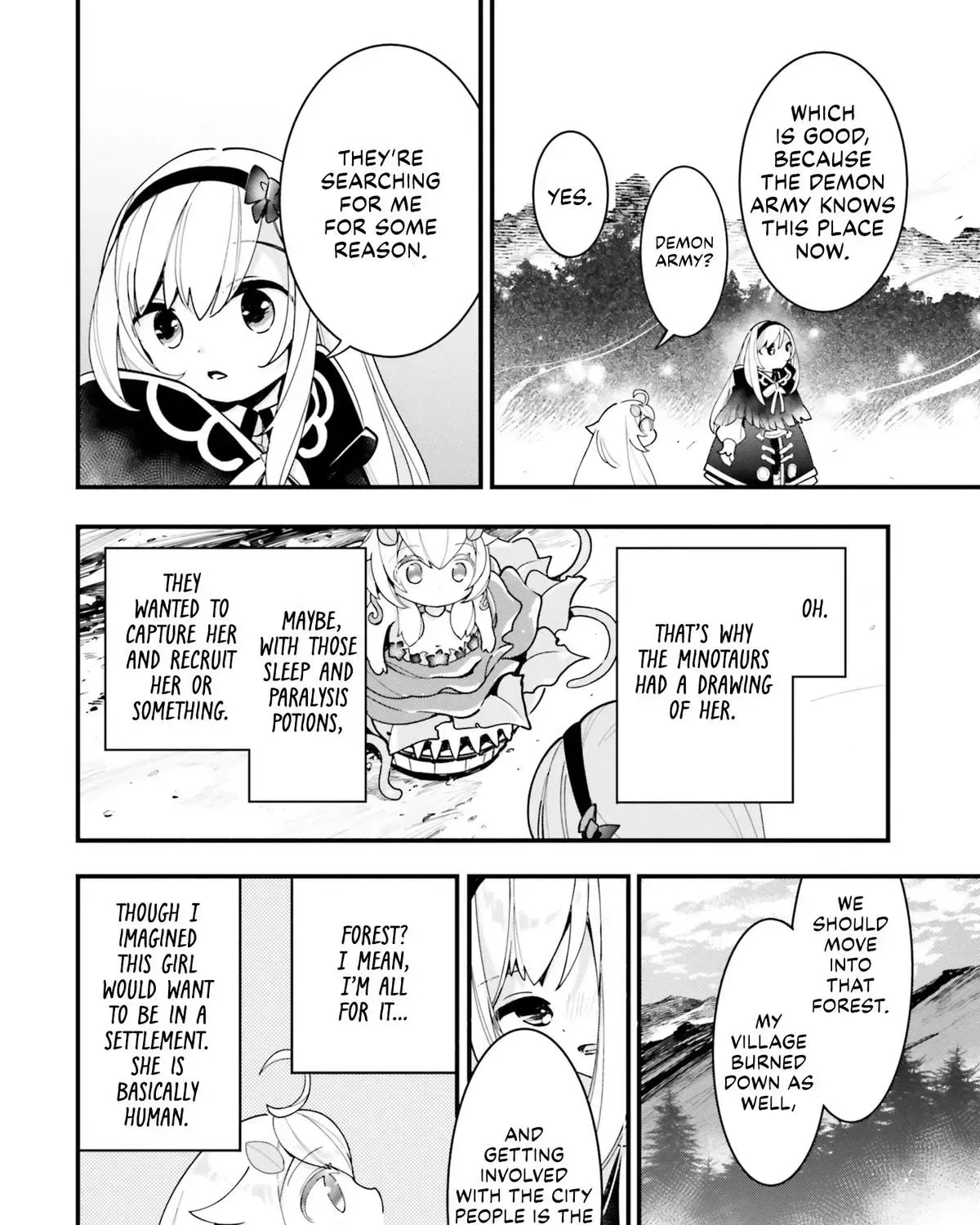 Shokubutsu Monster Musume Nikki ~Seijo datta Watashi ga Uragirareta Hate ni Aruraune ni Tensei Shite Shimatta node, kore kara wa Kougousei wo Shinagara Shizuka ni Shokubutsu Life wo Sugoshimasu~ Chapter 15 page 53