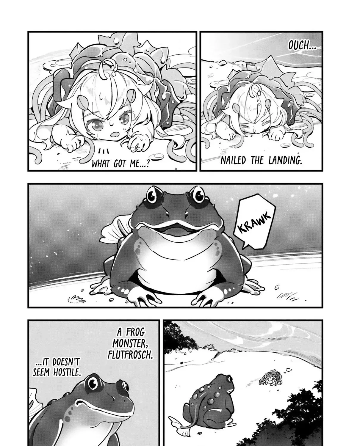 Shokubutsu Monster Musume Nikki ~Seijo datta Watashi ga Uragirareta Hate ni Aruraune ni Tensei Shite Shimatta node, kore kara wa Kougousei wo Shinagara Shizuka ni Shokubutsu Life wo Sugoshimasu~ Chapter 16 page 45