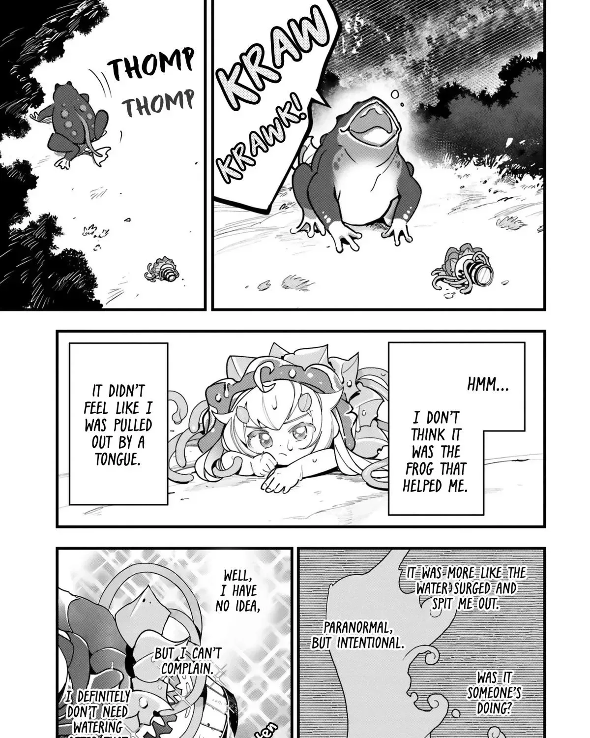 Shokubutsu Monster Musume Nikki ~Seijo datta Watashi ga Uragirareta Hate ni Aruraune ni Tensei Shite Shimatta node, kore kara wa Kougousei wo Shinagara Shizuka ni Shokubutsu Life wo Sugoshimasu~ Chapter 16 page 47