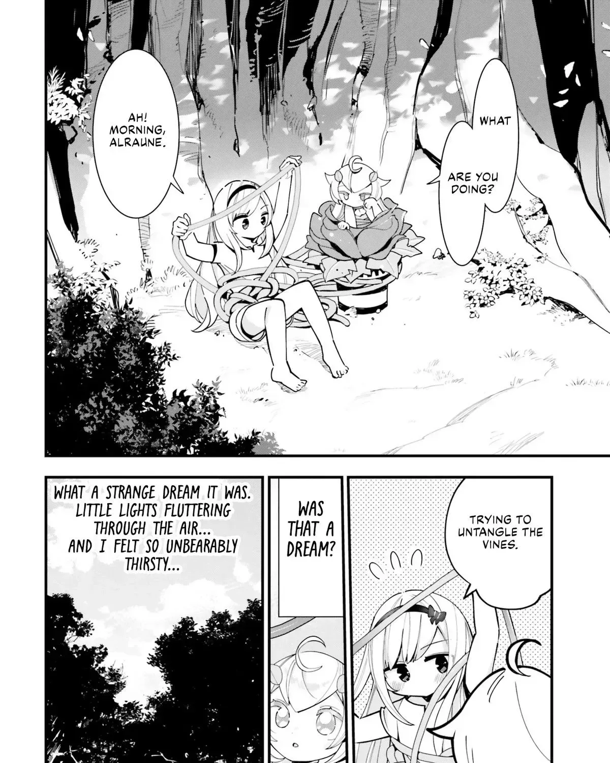Shokubutsu Monster Musume Nikki ~Seijo datta Watashi ga Uragirareta Hate ni Aruraune ni Tensei Shite Shimatta node, kore kara wa Kougousei wo Shinagara Shizuka ni Shokubutsu Life wo Sugoshimasu~ Chapter 17 page 4