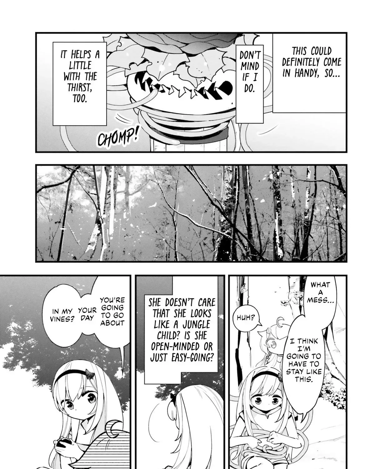 Shokubutsu Monster Musume Nikki ~Seijo datta Watashi ga Uragirareta Hate ni Aruraune ni Tensei Shite Shimatta node, kore kara wa Kougousei wo Shinagara Shizuka ni Shokubutsu Life wo Sugoshimasu~ Chapter 17 page 18