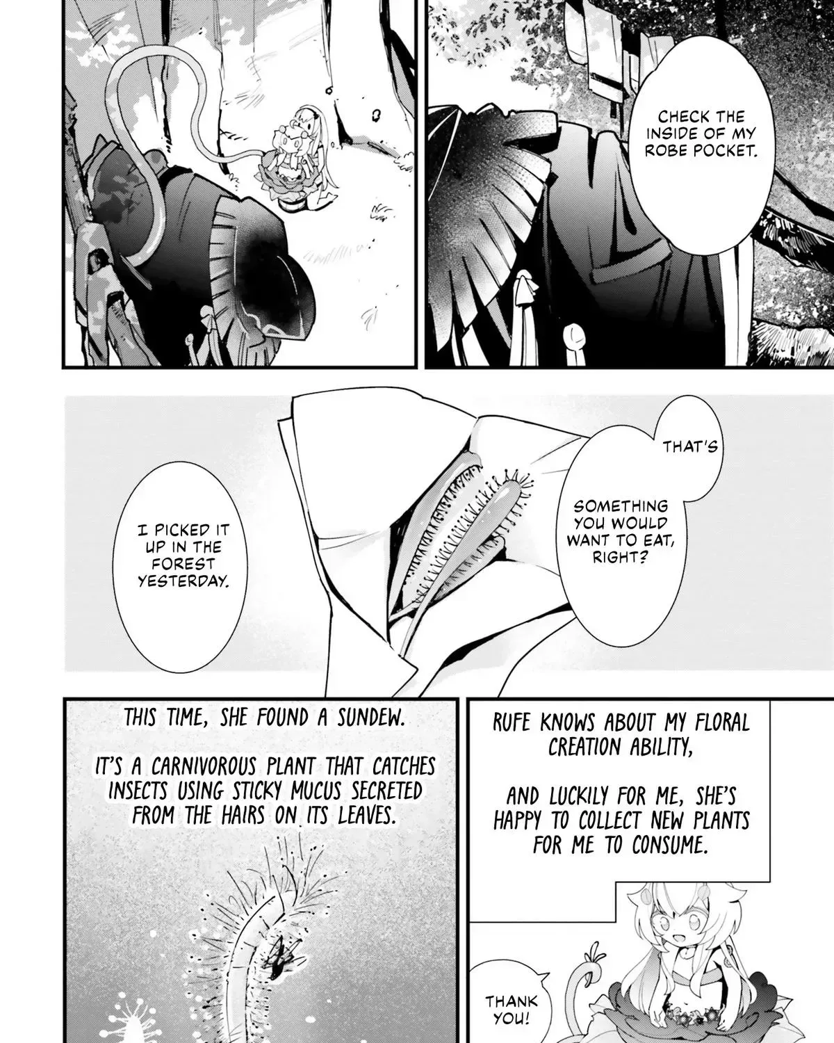 Shokubutsu Monster Musume Nikki ~Seijo datta Watashi ga Uragirareta Hate ni Aruraune ni Tensei Shite Shimatta node, kore kara wa Kougousei wo Shinagara Shizuka ni Shokubutsu Life wo Sugoshimasu~ Chapter 17 page 16